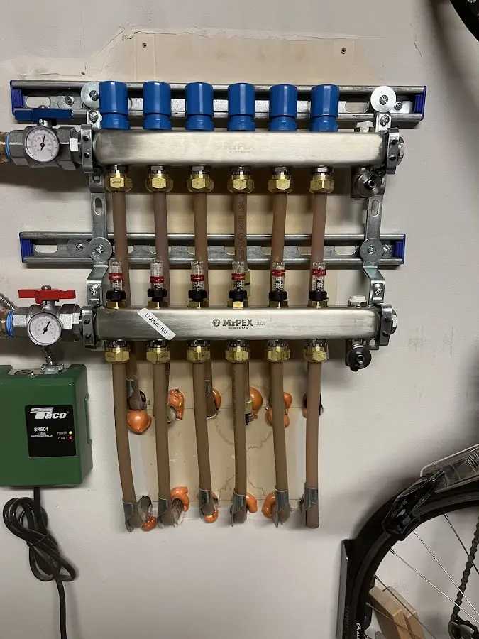 Plumber performing Leak Detection at a residential property in Ponder